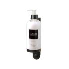 dispenser_da_300_ml_di_sapone_liquido_per_hotel_federhotel_della_linea_cortesia_luxury_con_supporto_nero
