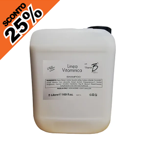 Shampoo in ricarica da 5 litri per la Linea Cortesia VITAMINICA ordinabile da 1 ricarica