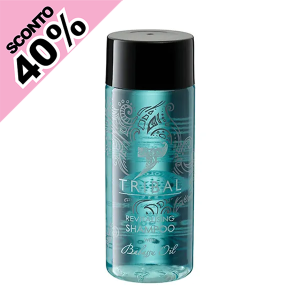 Flaconi di Shampoo rivitalizzante TRIBAL da 40 ml.