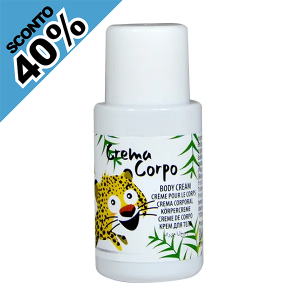 Crema Corpo in flacone da 20 ml. della linea cortesia specifica per bambini BABY KIT
