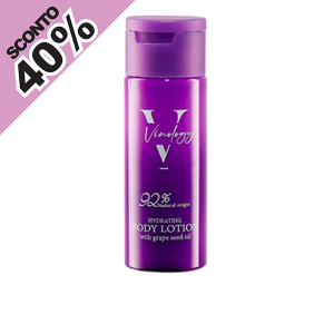 Crema corpo in flacone da 45 ml. per la Linea Cortesia VINOLOGY