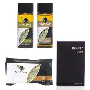 SET CORTESIA 1 per piccole quantità della Linea Cortesia OLIVE CARE composto da 200 PRODOTTI