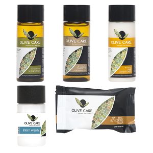SET CORTESIA 3 per piccole quantità della Linea Cortesia OLIVE CARE composto da 250 PRODOTTI
