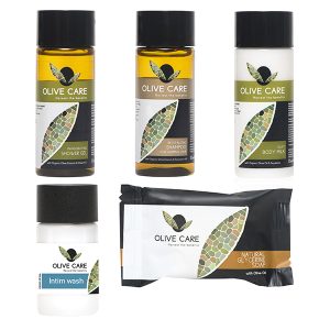 SET CORTESIA 4 per piccole quantità della Linea Cortesia OLIVE CARE composto da 250 PRODOTTI