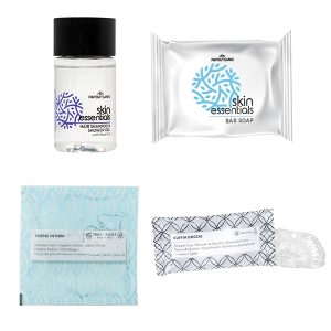 SET CORTESIA 1 per piccole quantità della Linea Cortesia SKIN ESSENTIALS composto da 200 PRODOTTI